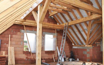 Hillside attic trusses