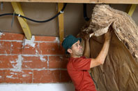 Hillside tapered roof insulation